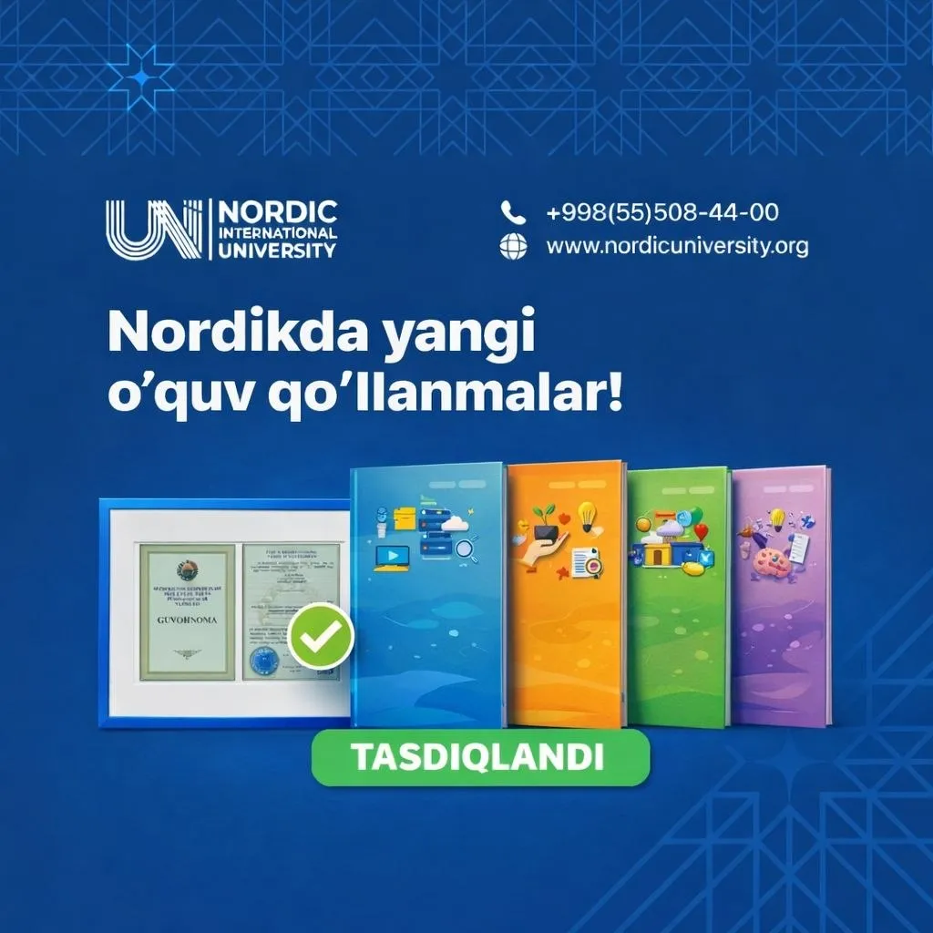 Nordik ustozlarining qo‘llanmalari rasmiy tasdiqdan o‘tdi!